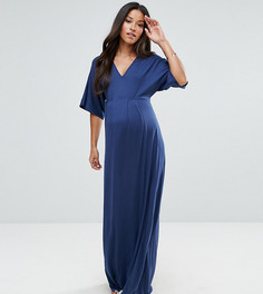 Платье макси с рукавами кимоно ASOS Maternity - Темно-синий