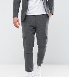 Укороченные зауженные брюки с карманами карго Only &amp; Sons - Серый