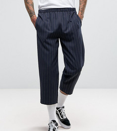 Свободные брюки в полоску Reclaimed Vintage Inspired - Темно-синий