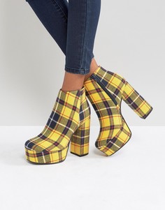 Ботильоны на платформе ASOS EXTROVERT - Желтый