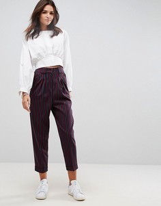 Широкие брюки с разноцветными полосками ASOS Tailored Mansy - Мульти