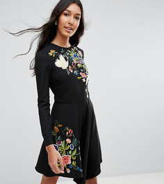Платье мини с вышивкой ASOS Tall - Мульти