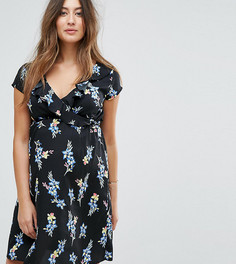 Платье с цветочным принтом для беременных New Look Maternity - Черный