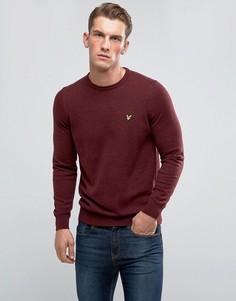 Бордовый джемпер с добавлением мериносовой шерсти Lyle &amp; Scott - Красный