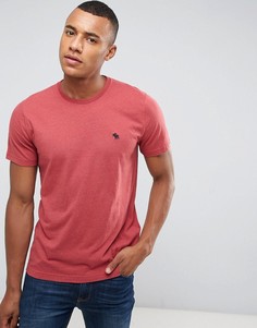 Красная узкая футболка с круглым вырезом Abercrombie &amp; Fitch - Красный
