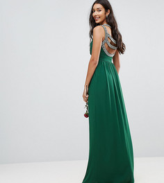 Декорированное платье макси TFNC Tall WEDDING - Зеленый