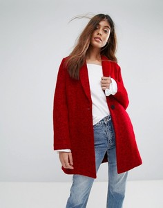 Шерстяное пальто Suncoo - Красный