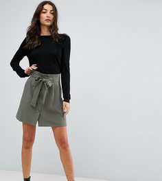 Мини-юбка со свободной талией ASOS TALL - Зеленый