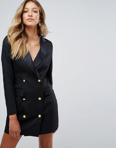 Платье в стиле смокинга Missguided - Черный