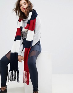 Шарф в полоску с логотипом Gigi Hadid - Мульти Tommy Hilfiger