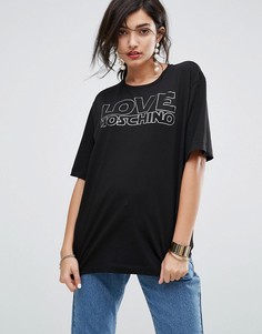 Футболка Love Moschino - Черный