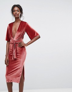 Платье с V-образным вырезом Bec &amp; Bridge - Розовый