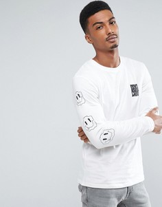 Лонгслив с принтом Jack &amp; Jones Originals - Белый
