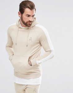 Худи обтягивающего кроя Aces Couture - Светло-серый