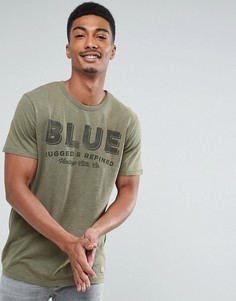 Приталенная футболка с принтом Jack &amp; Jones Vintage - Зеленый
