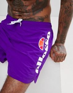 Фиолетовые шорты для плавания с логотипом сбоку Ellesse - Фиолетовый