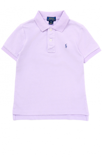 Хлопковое поло с логотипом бренда Polo Ralph Lauren