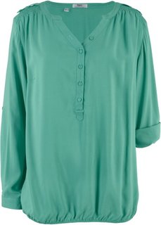 Блузка с длинным рукавом (зеленый шалфей) Bonprix