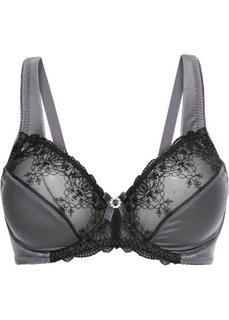 Бюстгальтер-минимайзер, чашка E (антрацитовый/черный) Bonprix