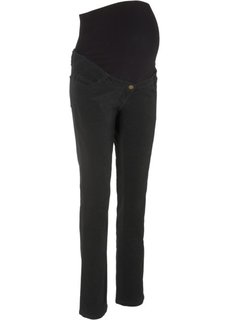 Для будущих мам: прямые вельветовые брюки (черный) Bonprix