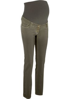 Для будущих мам: брюки с прямыми брючинами (темно-оливковый) Bonprix