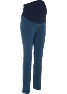 Для будущих мам: прямые вельветовые брюки (темно-синий) Bonprix