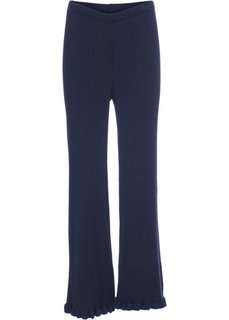 Вязаные брюки (темно-синий) Bonprix