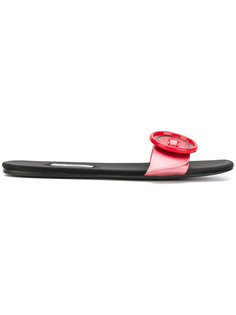 oversized button sandals  Prada