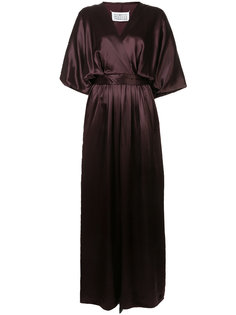 long satin wrap dress Maison Margiela