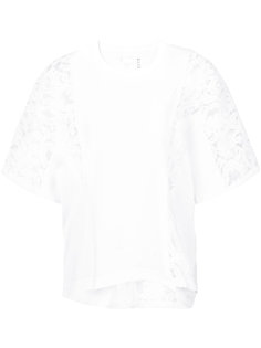 Lace panel T-shirt Sacai