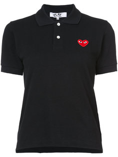 heart patch polo shirt Comme Des Garçons Play