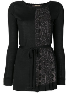 блузка с леопардовым узором Roberto Cavalli