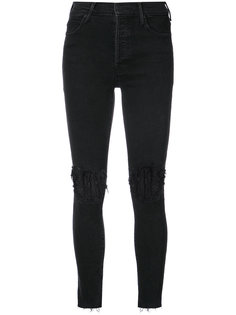 lace knee skinny jeans Mother