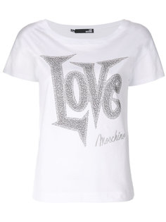 футболка с заклепками Love Love Moschino