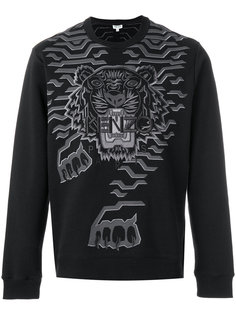 джемпер с заплаткой Tiger  Kenzo