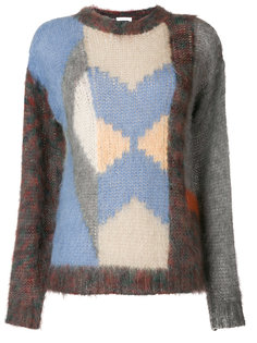свитер дизайна колор-блок Chloé