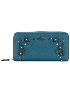 кошелек с цветочными заклепками Coach