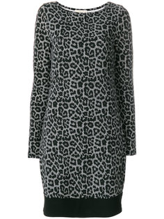 платье в ломаную клетку с леопардовым принтом Michael Michael Kors