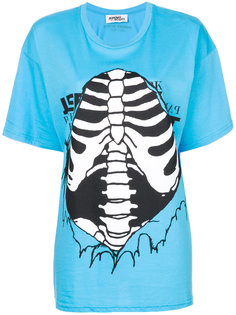 ribbed cage print T-shirt  Jeremy Scott