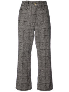 Creased cropped plaid pants Marc Jacobs