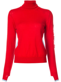 distressed roll neck pullover Barrie