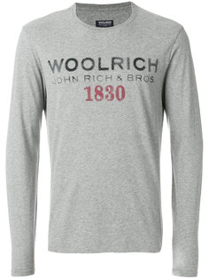 футболка с принтом-логотипом Woolrich