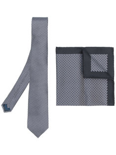 patterned tie and pocket square set Lanvin