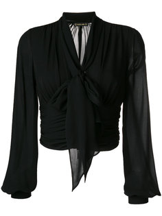 bishop sleeves cropped blouse Plein Sud