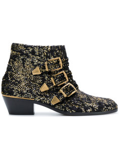Susanna lamé booties Chloé