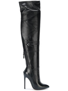 thigh high panelled boots Gianni Renzi