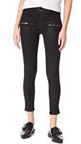 James Jeans Coated Twiggy Ankle Zip Leggings
