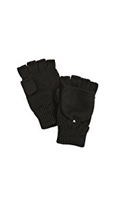 Kate Spade New York Scallop Pop Top Mittens
