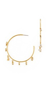 Luv Aj The Scattered Gem Mini Hoop Earrings