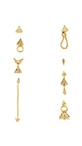 Luv Aj The Pave Kite Mixed Earring Set